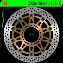 Disque avant NG BRAKE HONDA  CBR900RR 00-03 (350644) Rond - Semi Flottant