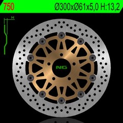 Disque avant NG BRAKE KAWASAKI  ZXR400 89-90 (350750) Rond - Semi Flottant