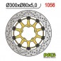 Disque avant NG BRAKE KAWASAKI  ZX6R, ZX636, ZX6RR 05-08 (3501056) Rond - Semi Flottant