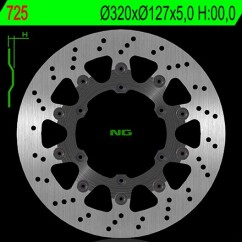 Disque avant NG BRAKE KTM  LC4 Supermoto 98-07 (350725) Rond - Semi Flottant