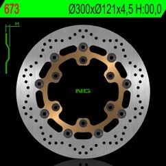 Disque avant NG BRAKE SUZUKI  XF650 Freewind 97-03 (350673) Rond - Semi Flottant