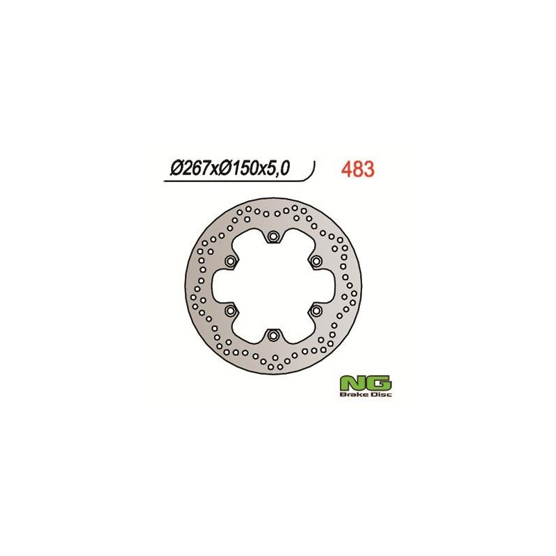 Disque avant NG BRAKE YAMAHA  SR125 97-02 (350483) Rond - Fixe