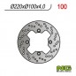 Disque arriere NG BRAKE KAWASAKI  ZX6R, ZX636, ZX6RR 98-02 (350100) Rond - Fixe