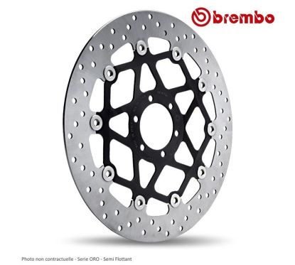Disque arriere BREMBO YAMAHA XVZ1200 Venture Royale 84-87 ( 78B40830 ) Serie ORO - Semi flottant