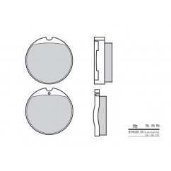 Plaquettes de frein BREMBO 07HO0130 organique