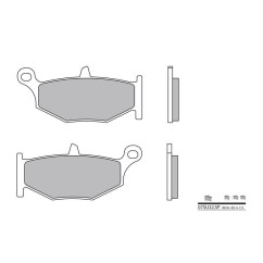 Plaquettes de frein BREMBO 07SU32SP métal fritté