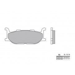 Plaquettes de frein BREMBO 07YA27SA métal fritté