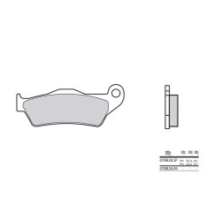 Plaquettes de frein BREMBO 07BB28SP métal fritté