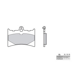 Plaquettes de frein BREMBO 07GR5605 organique