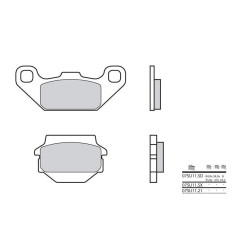 Plaquettes de frein BREMBO 07SU11SD métal fritté