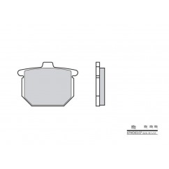 Plaquettes de frein BREMBO 07HO0307 organique