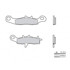 Plaquettes de frein BREMBO 07KA22SX métal fritté