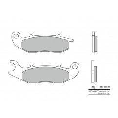 Plaquettes de frein BREMBO 07GR03CC carbone céramique