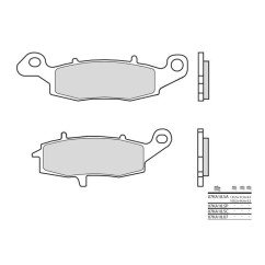 Plaquettes de frein BREMBO 07KA18SP métal fritté