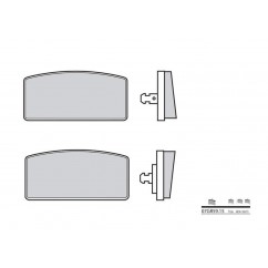 Plaquettes de frein BREMBO 07GR5915 organique