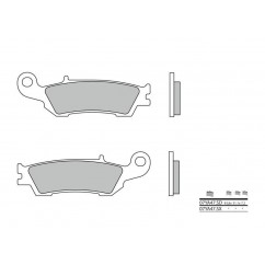 Plaquettes de frein BREMBO 07YA47SX métal fritté