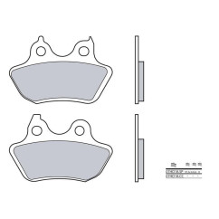 Plaquettes de frein BREMBO 07HD18SP métal fritté