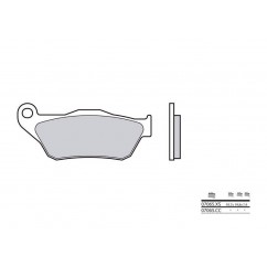 Plaquettes de frein BREMBO 07065XS carbone céramique organique