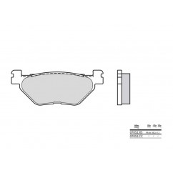 Plaquettes de frein BREMBO 07052XS carbone céramique organique