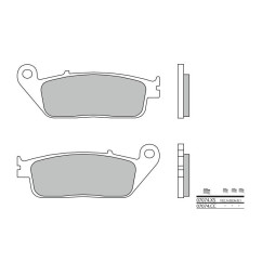 Plaquettes de frein BREMBO 07074CC carbone céramique