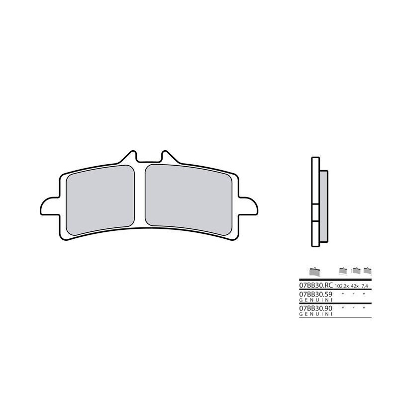 Plaquettes de frein BREMBO 07BB3059 composé origine