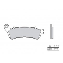 Plaquettes de frein BREMBO 07063XS carbone céramique organique