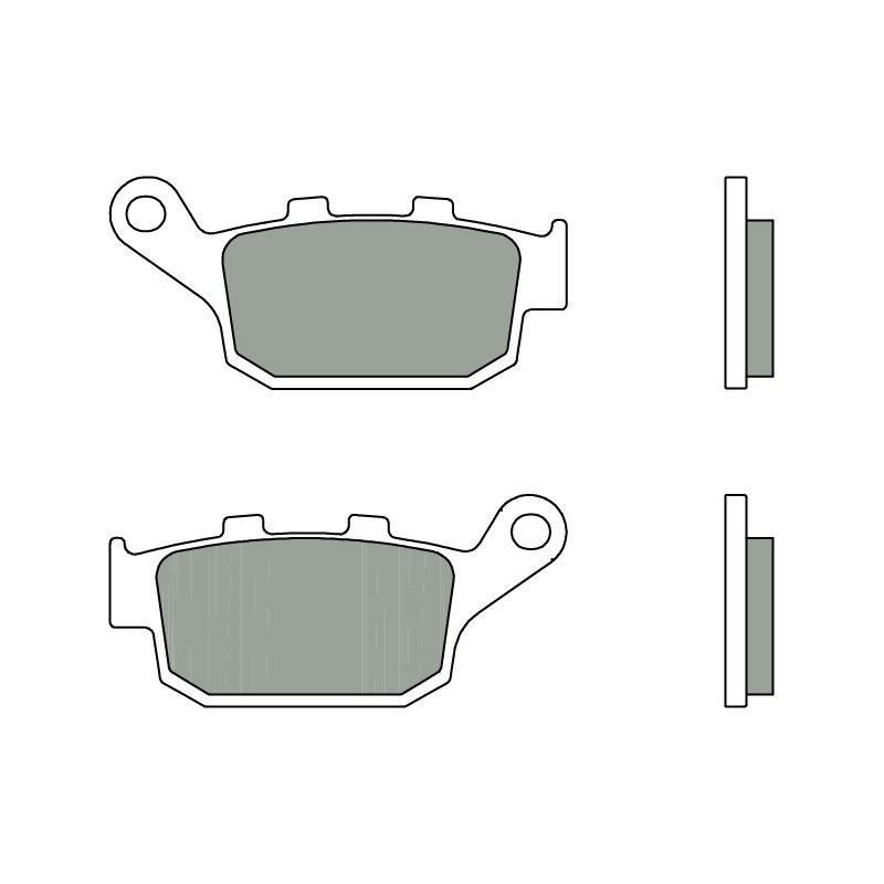 Plaquettes de frein BREMBO 07HO53SP métal fritté