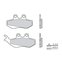 Plaquettes de frein BREMBO 07012XS carbone céramique organique