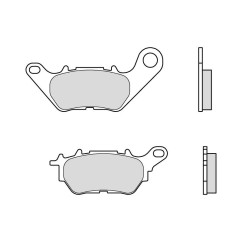 Plaquettes de frein BREMBO 07YA53CC carbone céramique