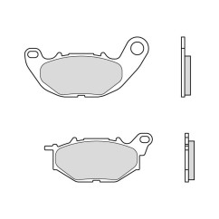 Plaquettes de frein BREMBO 07YA52SA métal fritté