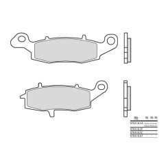 Plaquettes de frein BREMBO 07KA18LA métal fritté