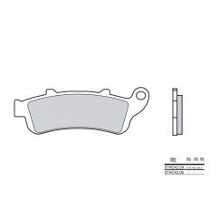 Plaquettes de frein BREMBO 07HO42LA métal fritté