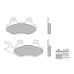 Plaquettes de frein BREMBO 07YA21LA métal fritté