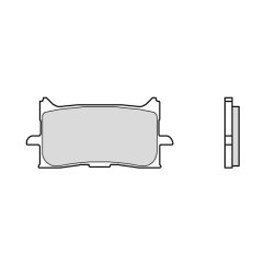 Plaquettes de frein BREMBO 07HO62LA métal fritté