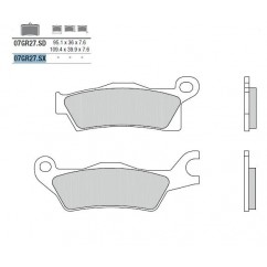 Plaquettes de frein BREMBO 07GR27SX métal fritté