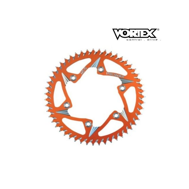 Couronne VORTEX - KTM 125SX 93-04 - Orange (ref:316ZO)