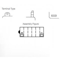 Batterie YUASA 12N12A-4A-1 conventionnelle