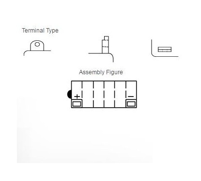 Batterie YUASA 12N12A-4A-1 conventionnelle