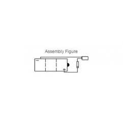 Batterie YUASA 6N4C-1B conventionnelle