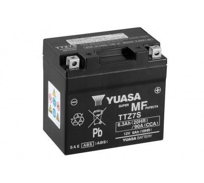 Batterie YUASA TTZ7S sans entretien livrée avec pack acide