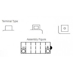 Batterie YUASA YB10L-B2 conventionnelle