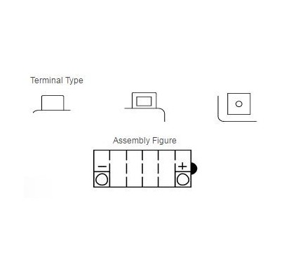 Batterie YUASA YB10L-B2 conventionnelle