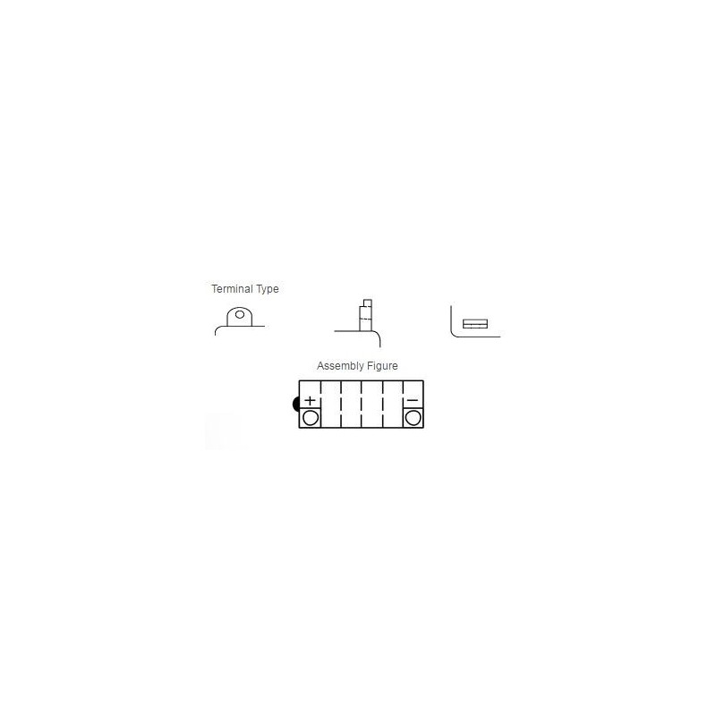 Batterie YUASA YB12A-A conventionnelle