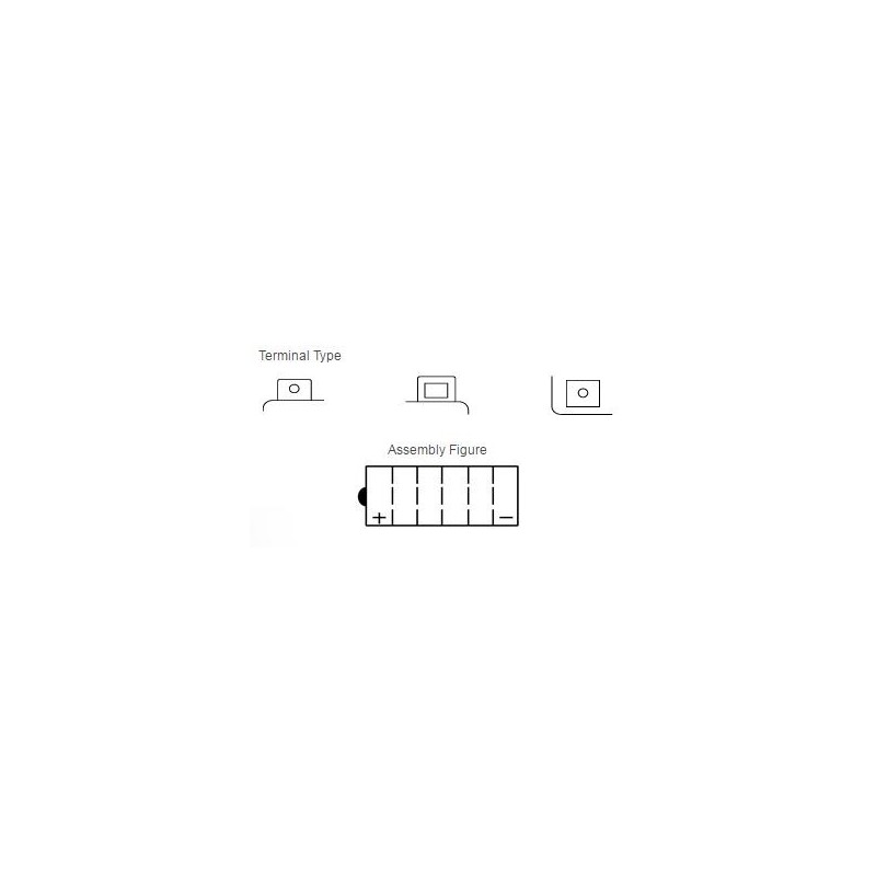 Batterie YUASA YB12C-A conventionnelle