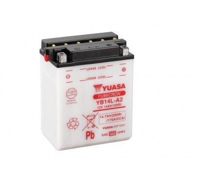 Batterie YUASA YB14L-A2 conventionnelle