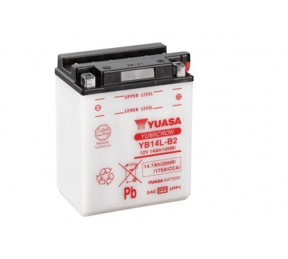 Batterie YUASA YB14L-B2 conventionnelle