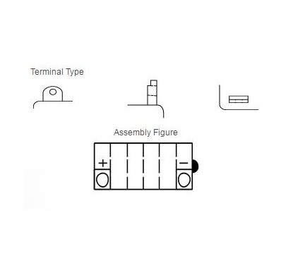 Batterie YUASA YB16-B conventionnelle