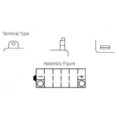 Batterie YUASA YB3L-A conventionnelle