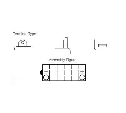 Batterie YUASA YB3L-A conventionnelle