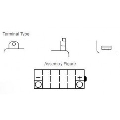 Batterie YUASA YB5L-B conventionnelle